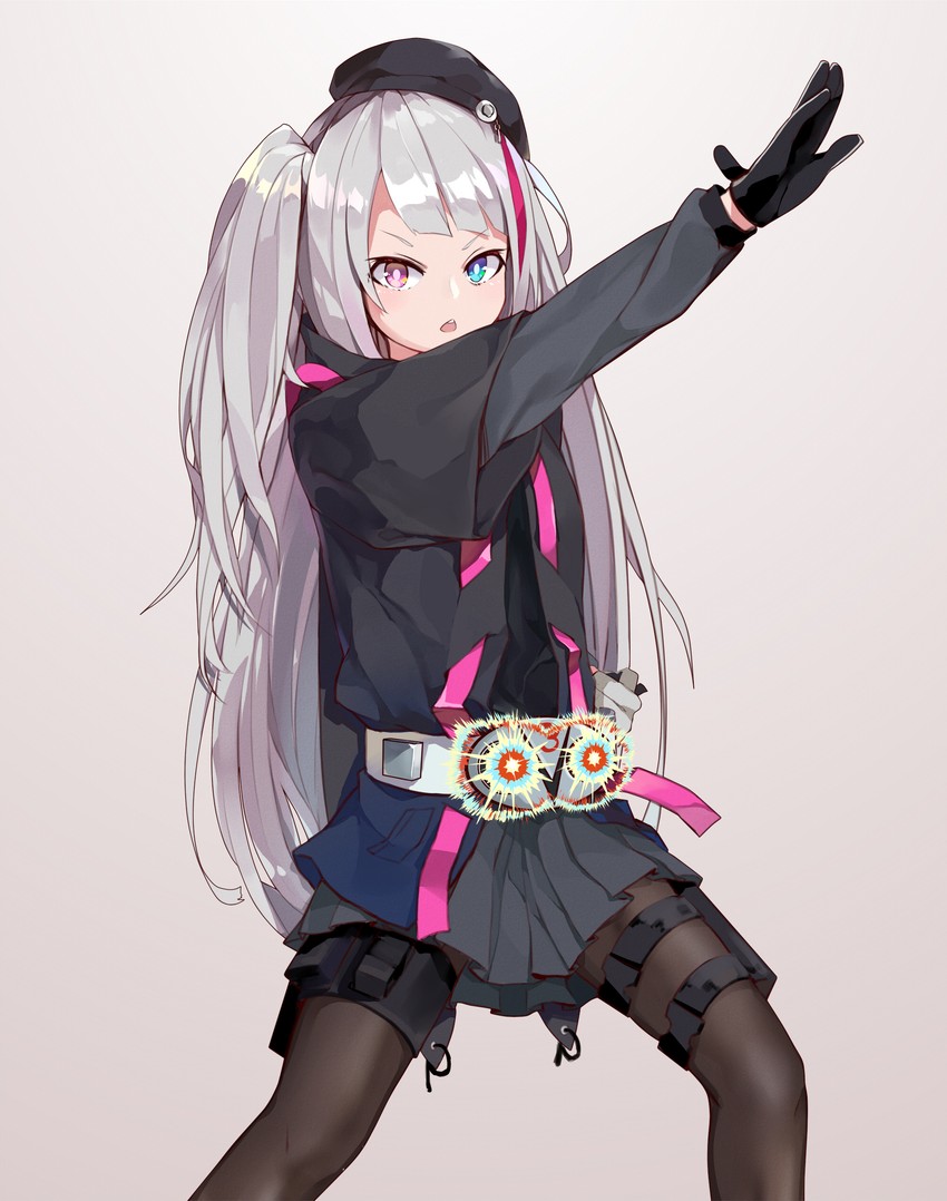 mdr and kamen rider v3 (girls' frontline and 2 more) drawn by longzi_(lez)