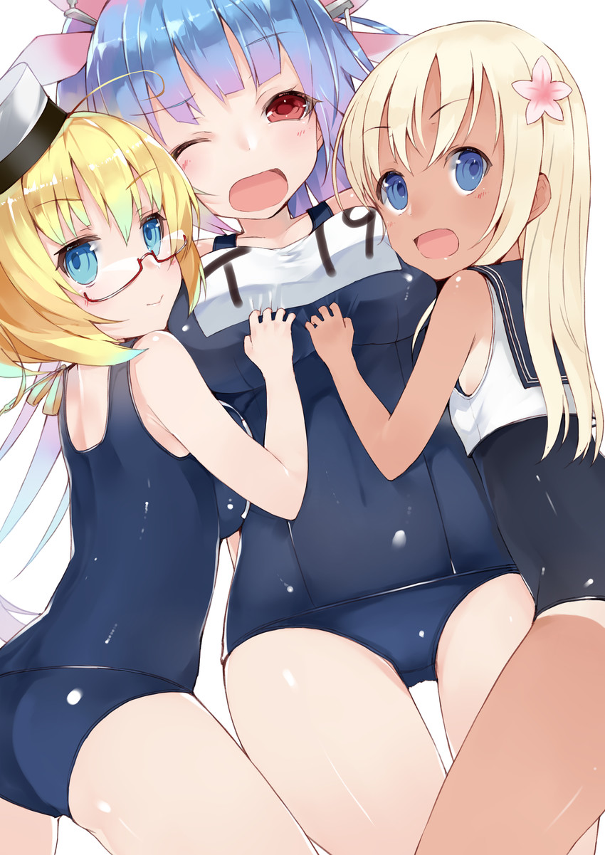 ro-500, i-19, and i-8 (kantai collection) drawn by kou_mashiro