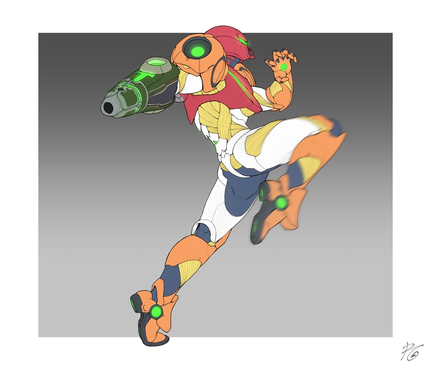 samus aran (metroid and 1 more) drawn by roviahc