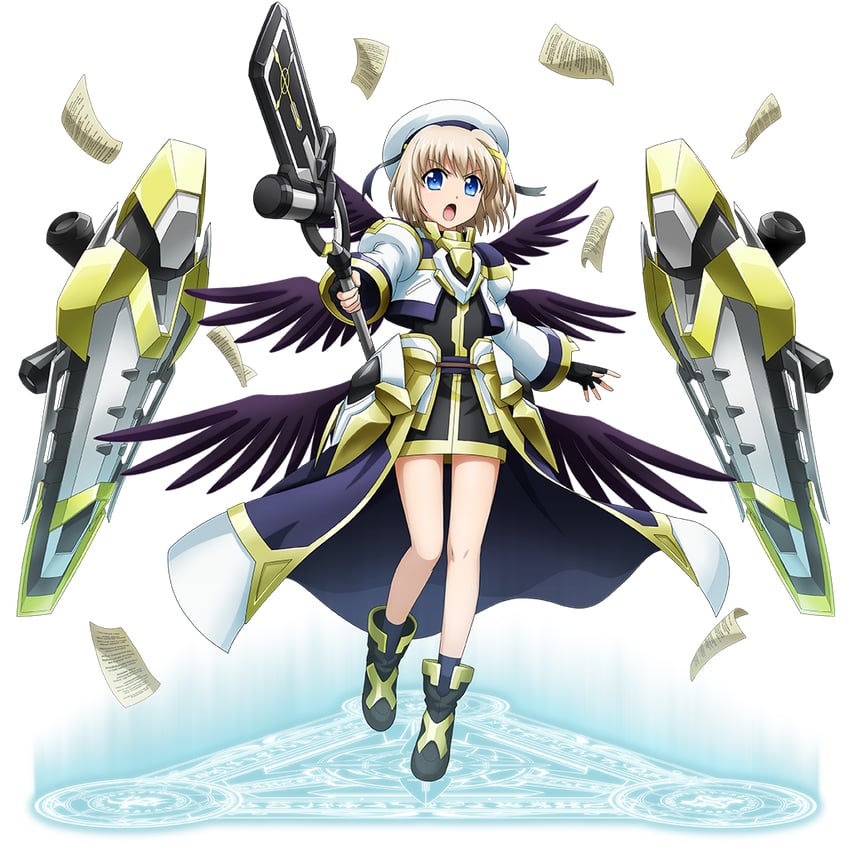 yagami hayate, fortress, and rod (lyrical nanoha and 2 more)