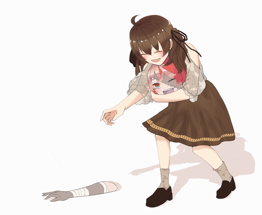 natsuiro matsuri and kureiji ollie (hololive and 1 more) drawn by ghett0taku