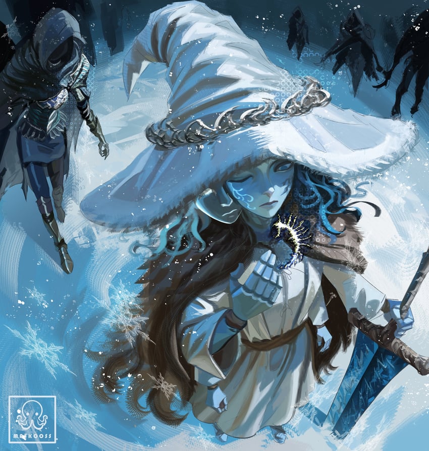 ranni the witch and black knife assassin (elden ring) drawn by maskoo185826
