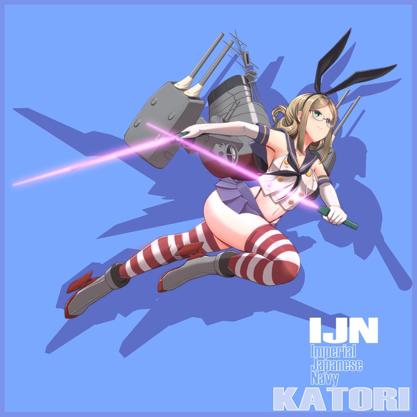 shimakaze and katori (kantai collection) drawn by moke_ro