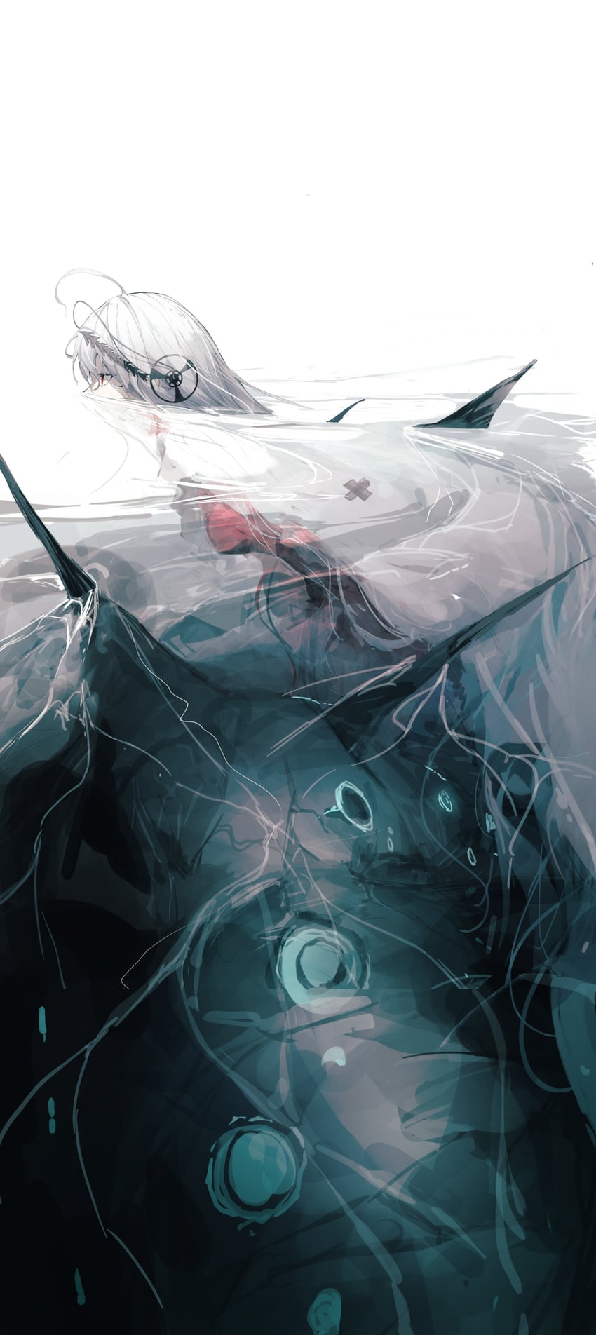 skadi and skadi the corrupting heart (arknights) drawn by ankoro_mochi