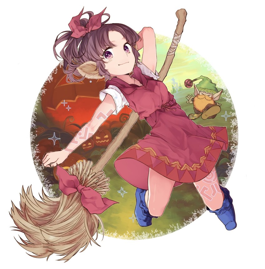 lisa and gnome (seiken densetsu and 1 more) drawn by shibamura_ton