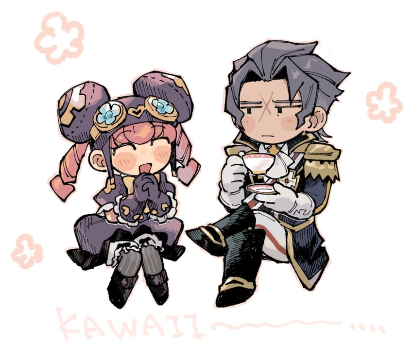 barok van zieks and iris wilson (ace attorney and 2 more) drawn by wahootarou