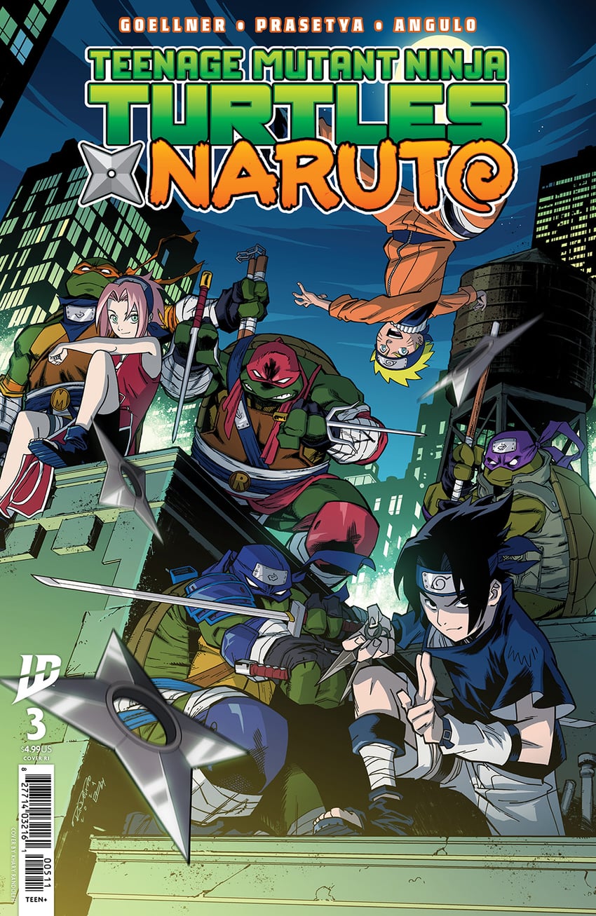 haruno sakura, uzumaki naruto, uchiha sasuke, leonardo, raphael, and 2 more (naruto and 1 more) drawn by emilio_lopez and kharyrandolph
