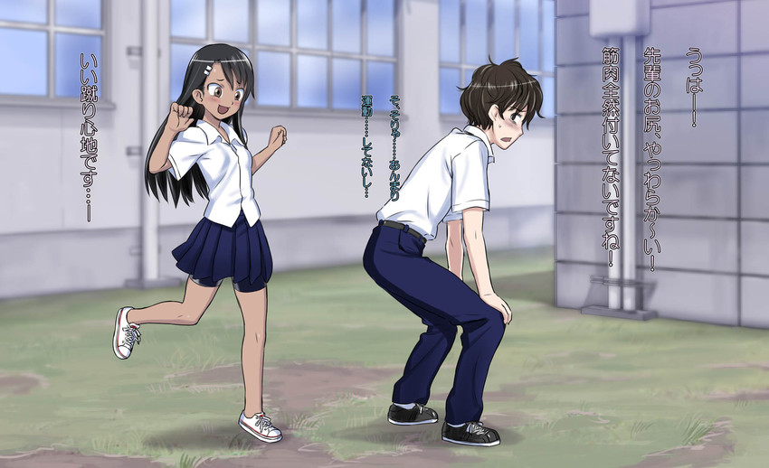 nagatoro hayase and hachiouji naoto (ijiranaide nagatoro-san) drawn by 774_(nanashi)