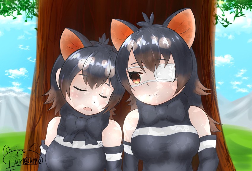 australian devil and tasmanian devil (kemono friends and 1 more) drawn by harusame68
