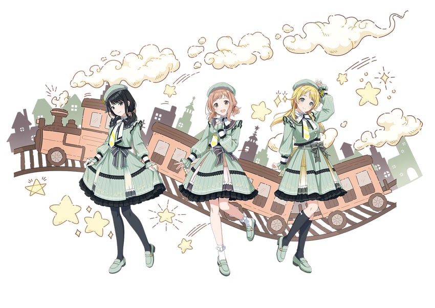 hachimiya meguru, sakuragi mano, and kazano hiori (idolmaster and 2 more)
