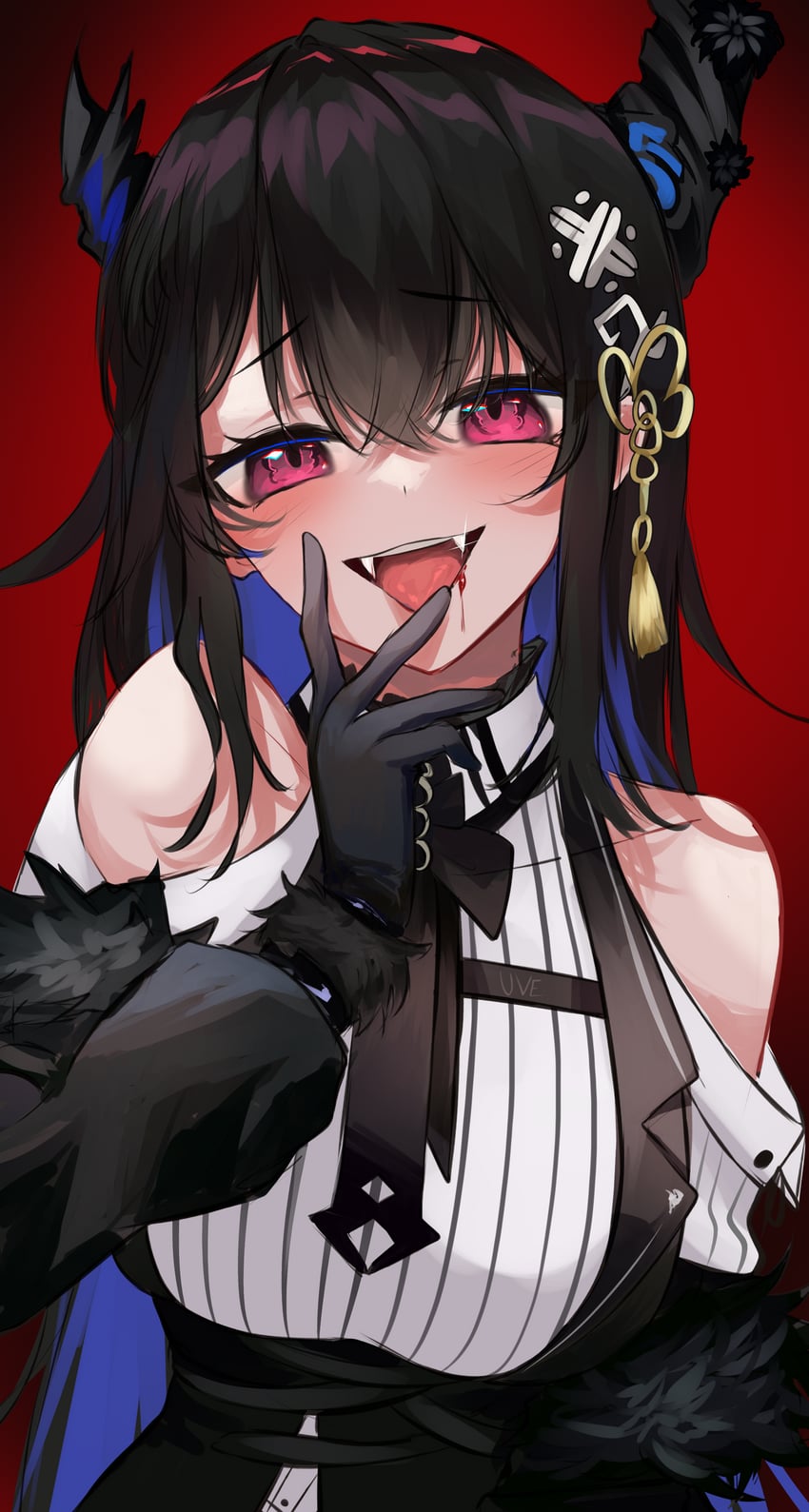 nerissa ravencroft (hololive and 1 more) drawn by uve