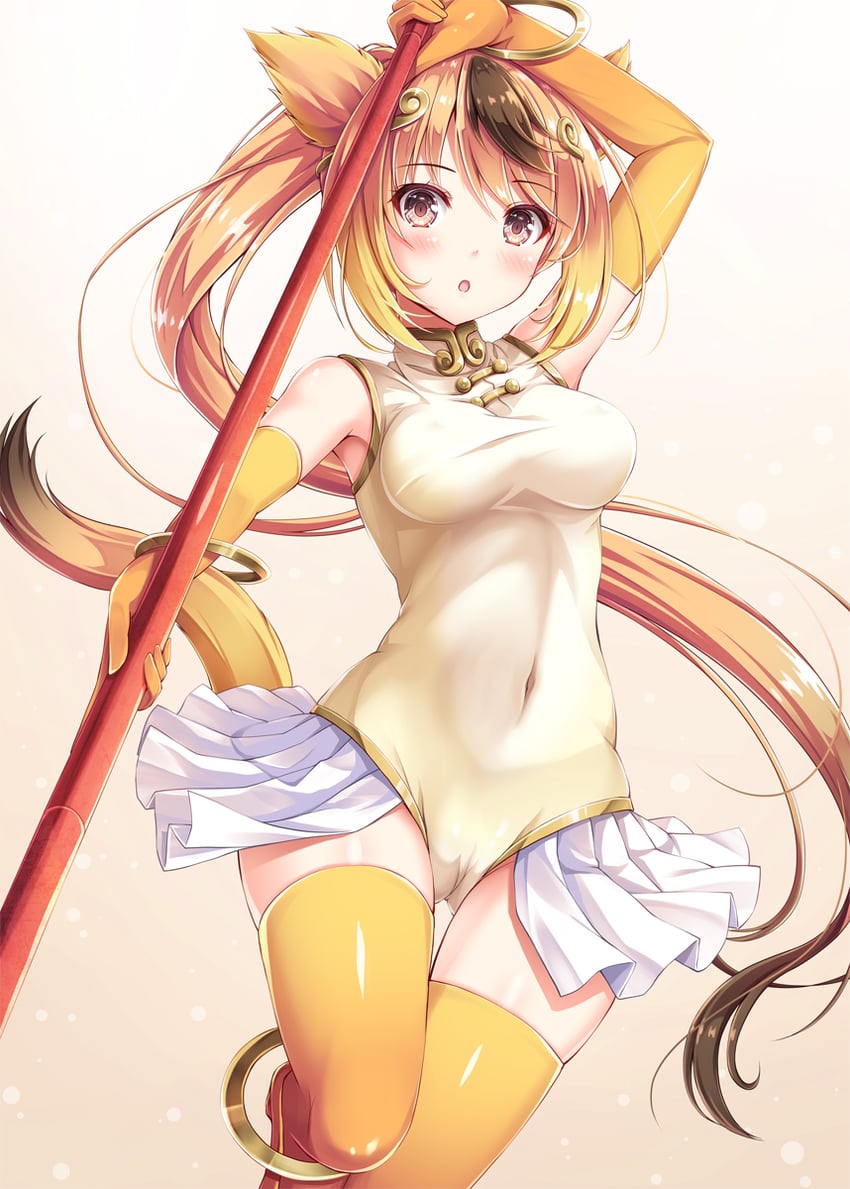 golden snub-nosed monkey (kemono friends) drawn by akashio_(loli_ace)