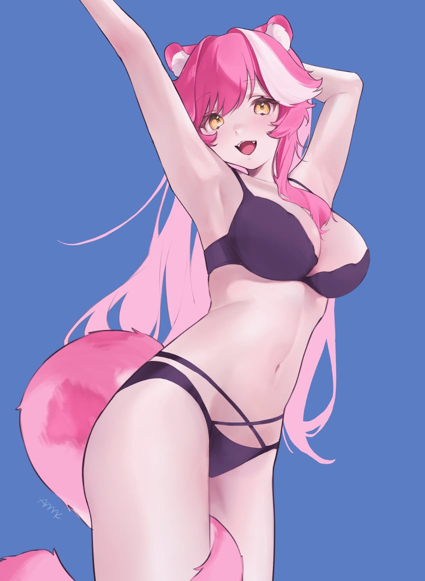 raora panthera (hololive and 1 more) drawn by amane_0e0