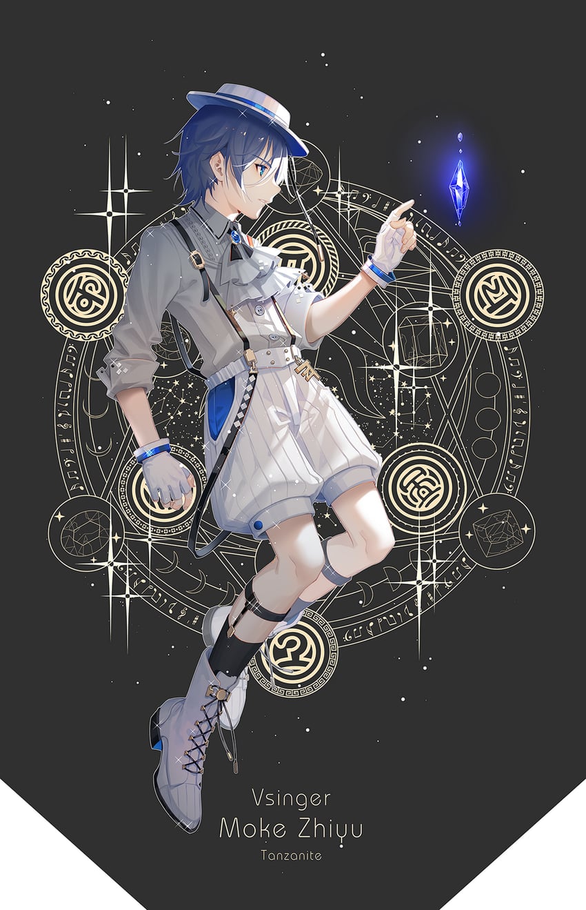 zhiyu moke (vocaloid and 1 more) drawn by tidsean