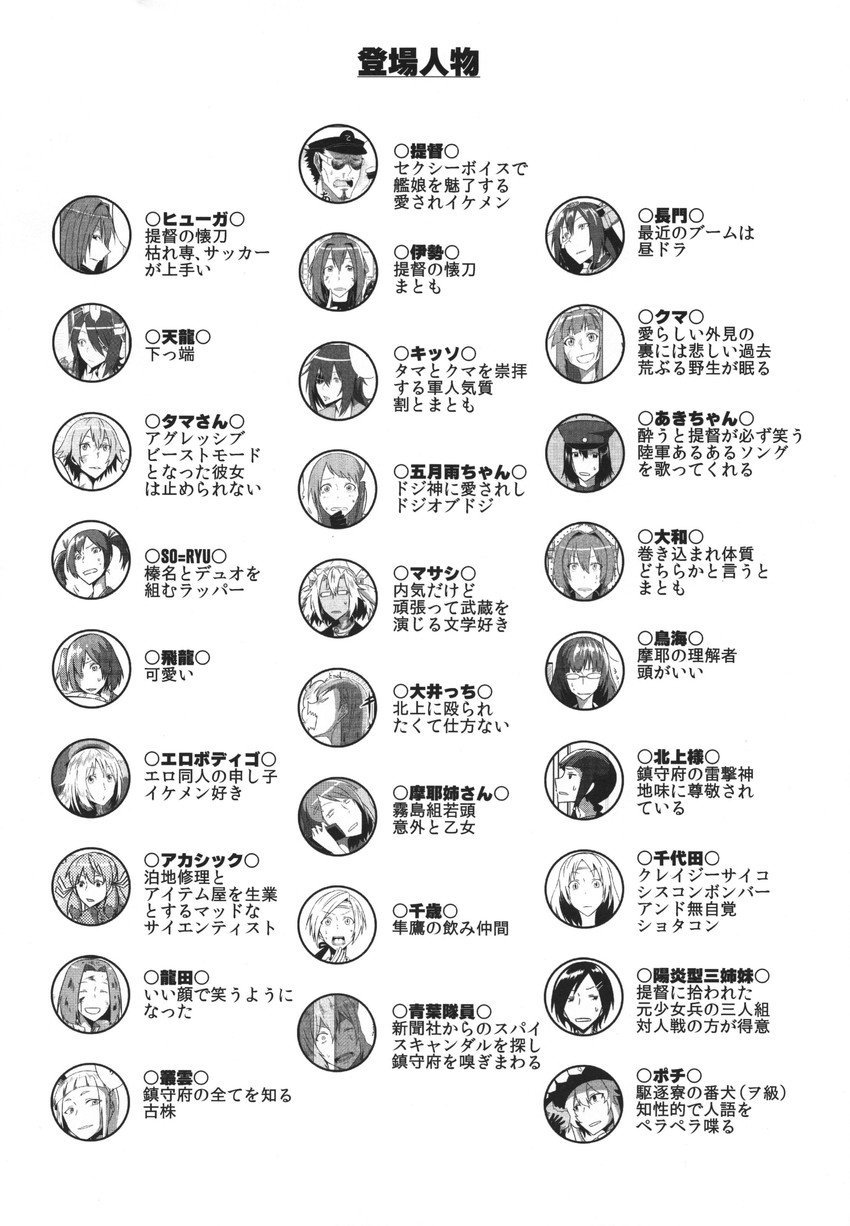 admiral, tenryuu, nagato, murakumo, yamato, and 21 more (kantai collection) drawn by birii