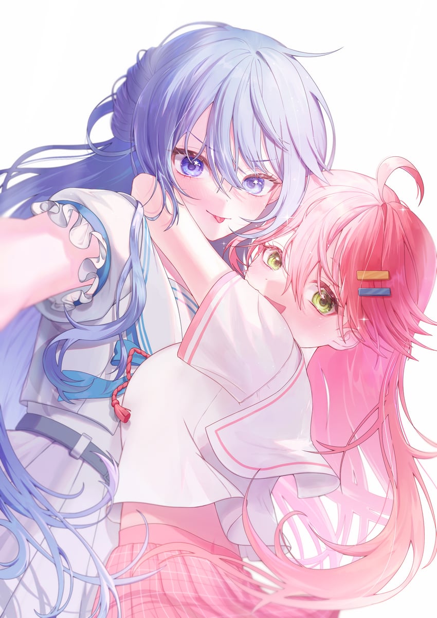 hoshimachi suisei and sakura miko (hololive) drawn by seio_b23