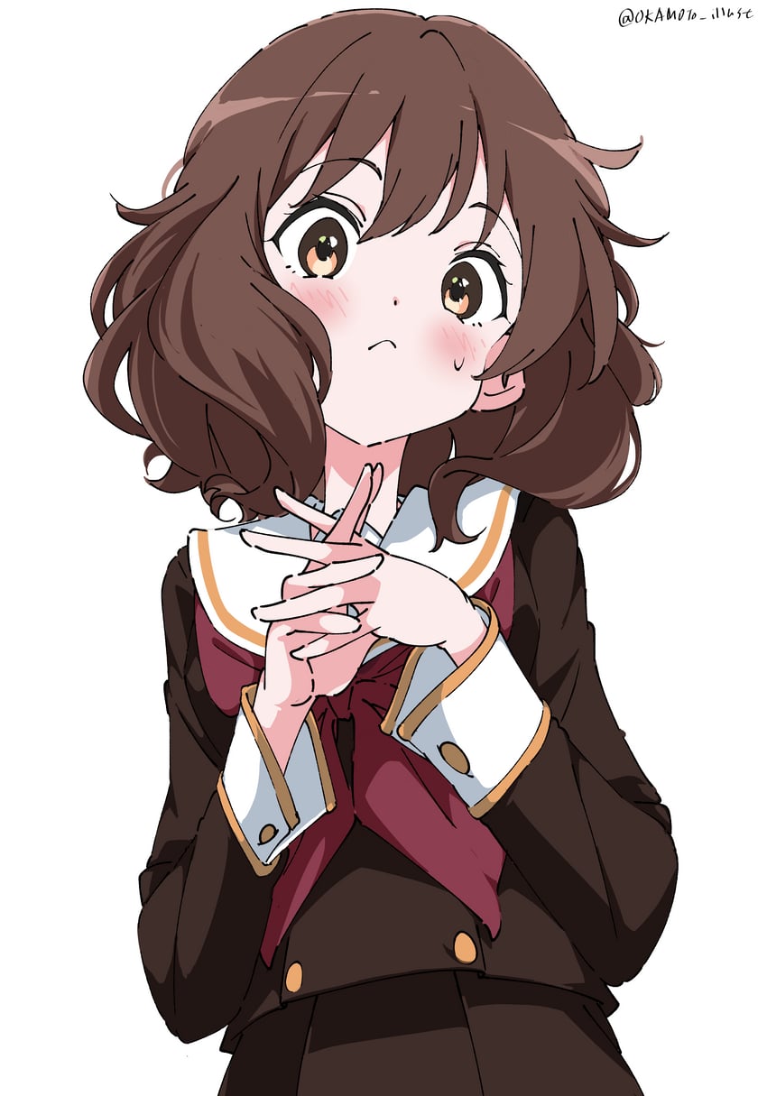 oumae kumiko (hibike! euphonium) drawn by white_gorilla_(okamoto)
