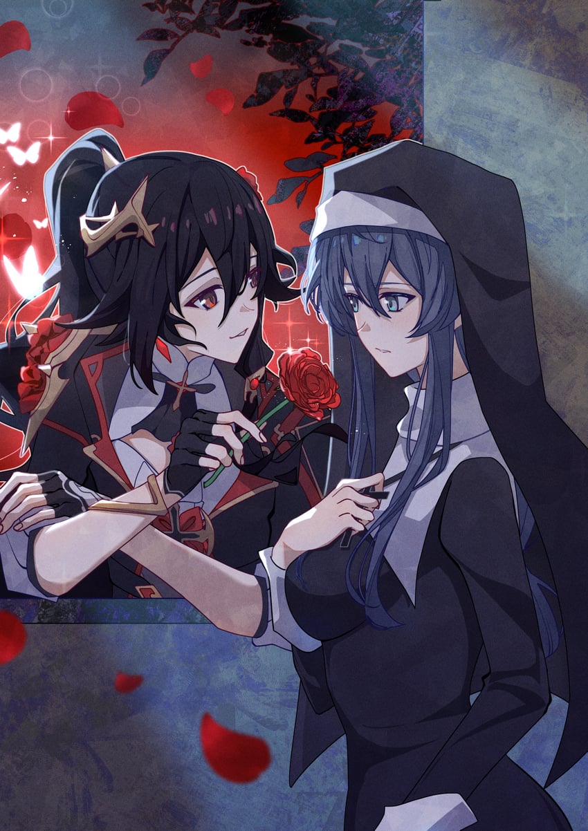 fu hua and cheng lixue (honkai and 1 more) drawn by mimkmo