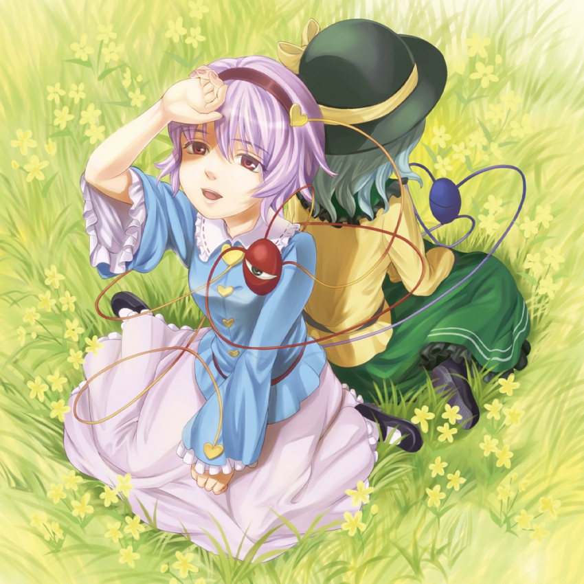 komeiji koishi and komeiji satori (touhou) drawn by kyuu_umi