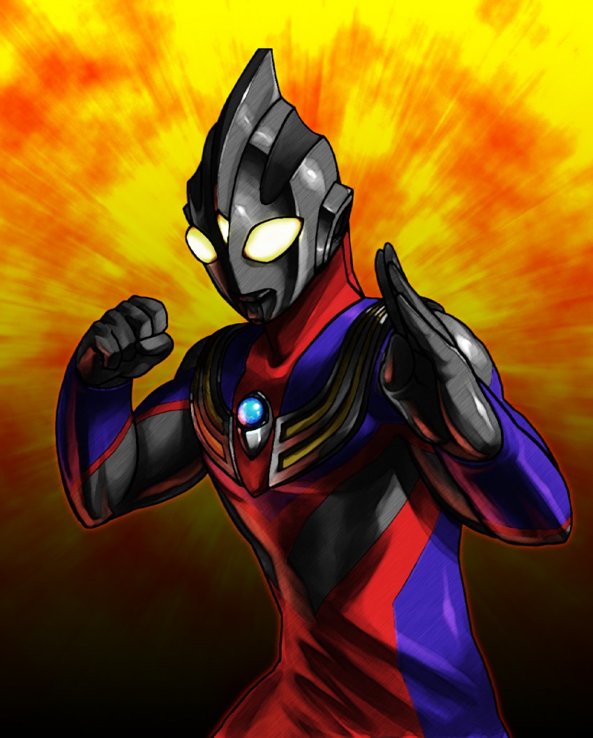 ultraman tiga (ultra series and 1 more) drawn by shin_(nsb-s)