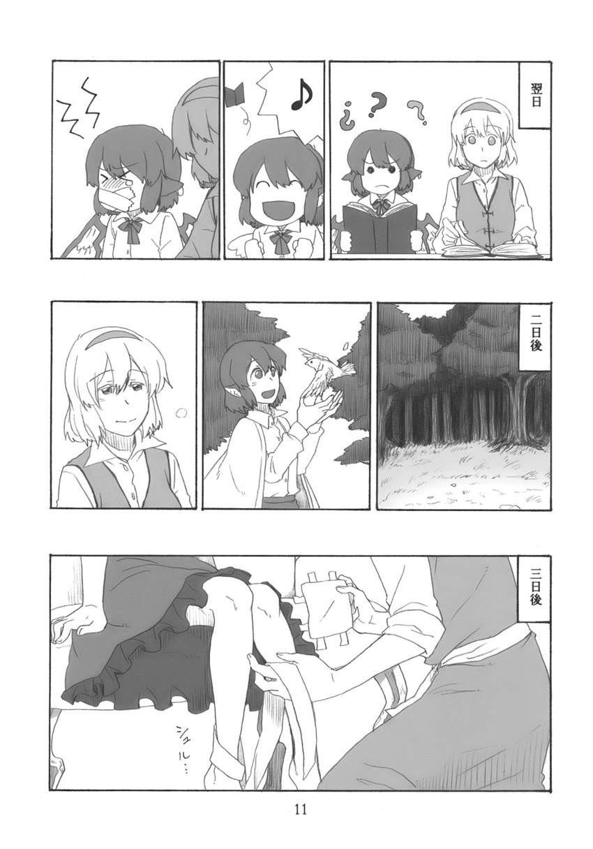 alice margatroid and mystia lorelei (touhou) drawn by torinone