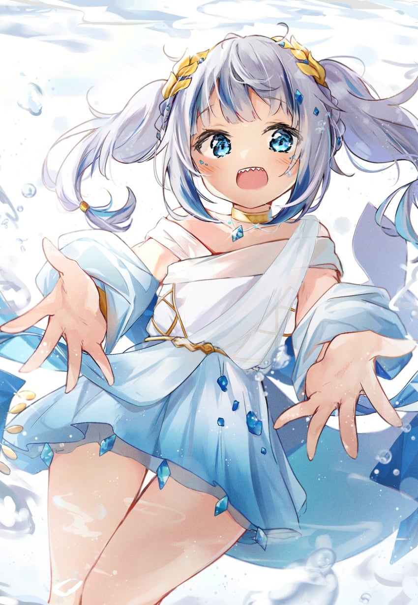 gawr gura (hololive and 1 more) drawn by seboneko
