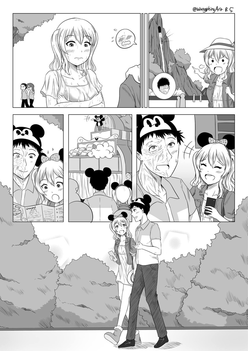 kashima, mickey mouse, and robba-san (kantai collection and 3 more) drawn by wangphing