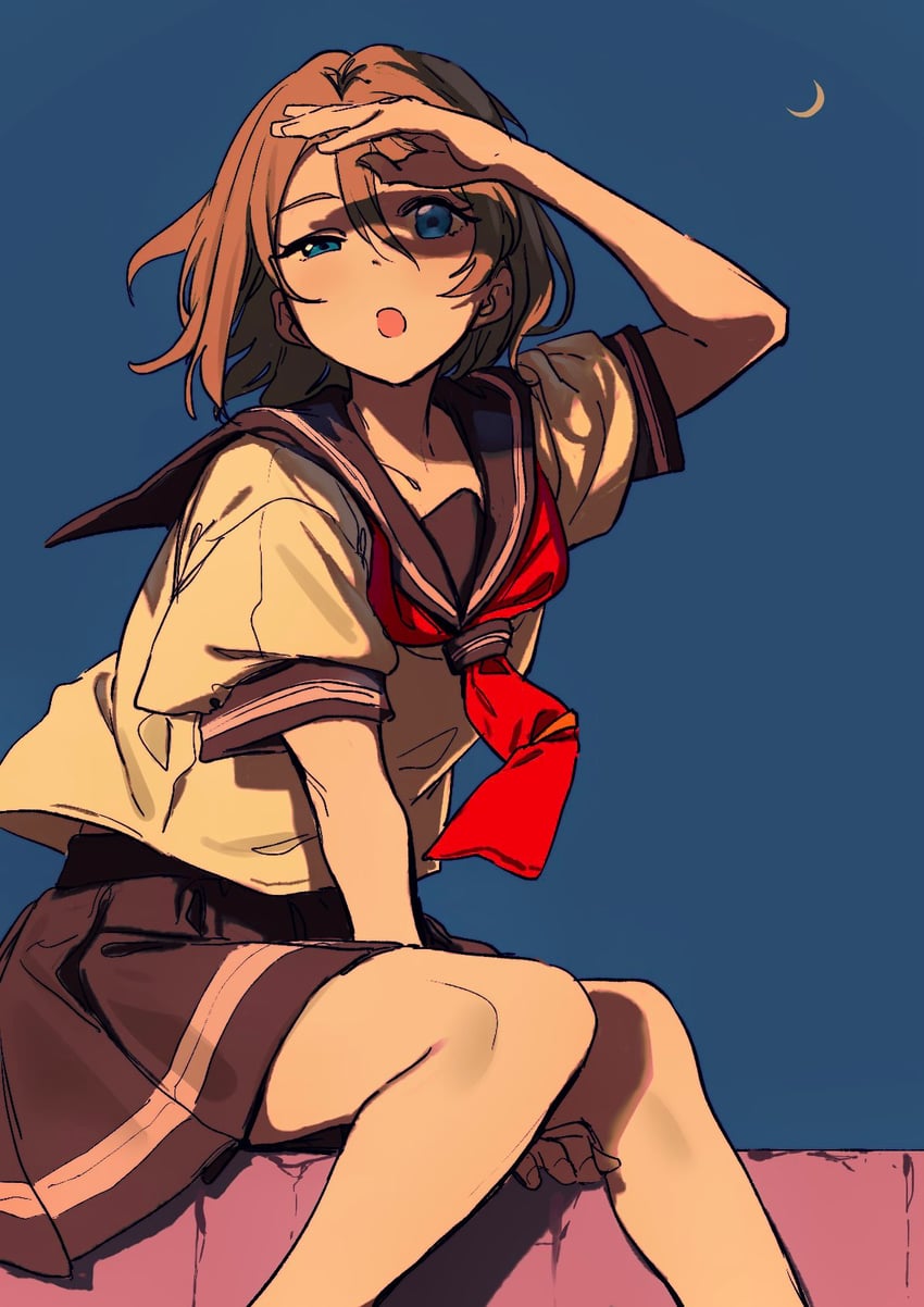watanabe you (love live! and 1 more) drawn by momokumo