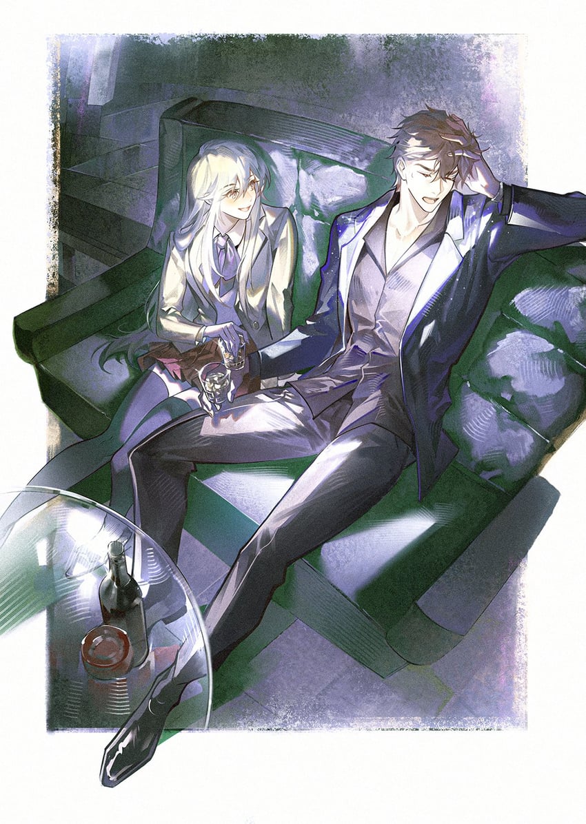 xianming lin and banba zenji (hakata tonkotsu ramens) drawn by yinzinmiemie