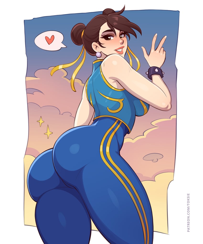 chun-li (street fighter and 1 more) drawn by toksie