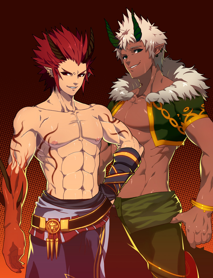 etrenok and ash core (dungeon and fighter) drawn by lvlv