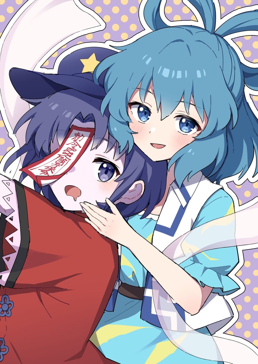 kaku seiga and miyako yoshika (touhou) drawn by miz_(mizillustration)
