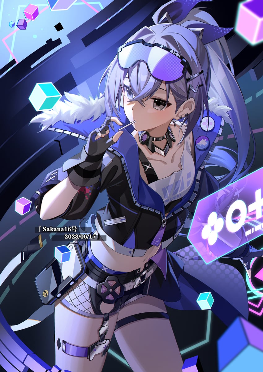 silver wolf (honkai and 1 more) drawn by miyu10366