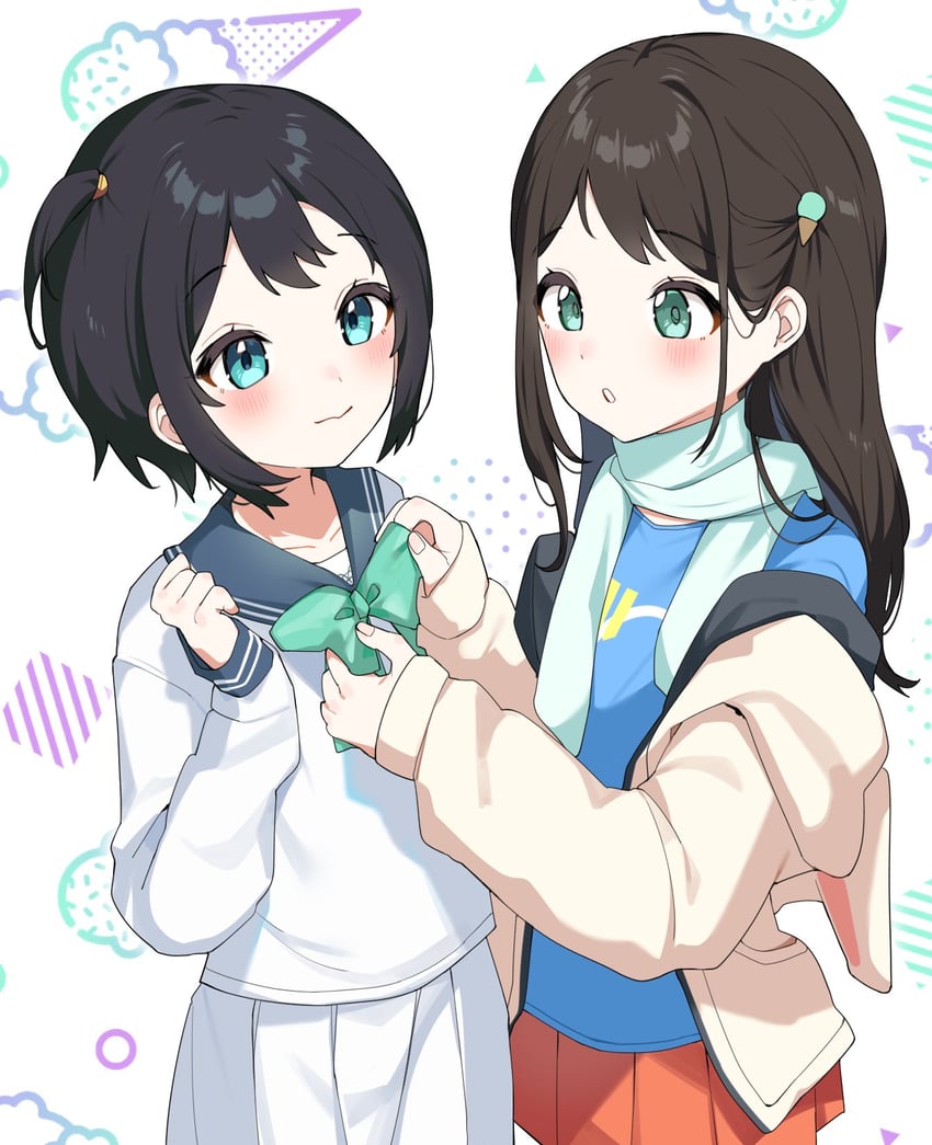 airi and eniwa airi (blue archive and 1 more) drawn by inuyama_nanami