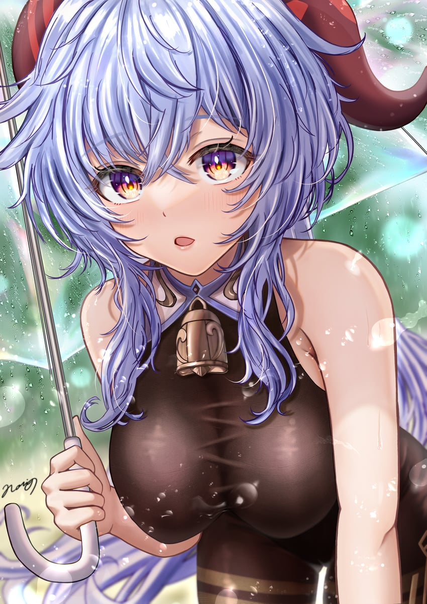 ganyu (genshin impact) drawn by nori_chazuke