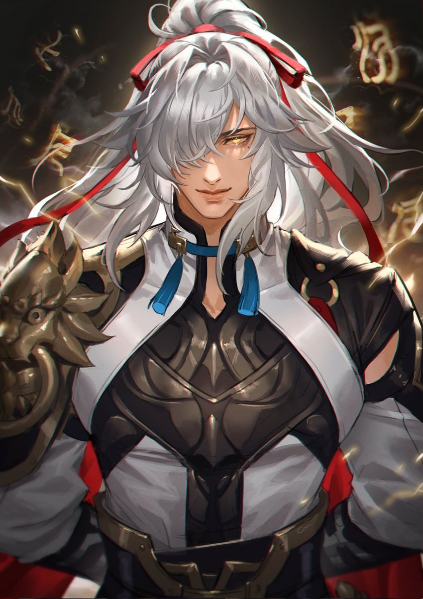 jing yuan (honkai and 1 more) drawn by crovius