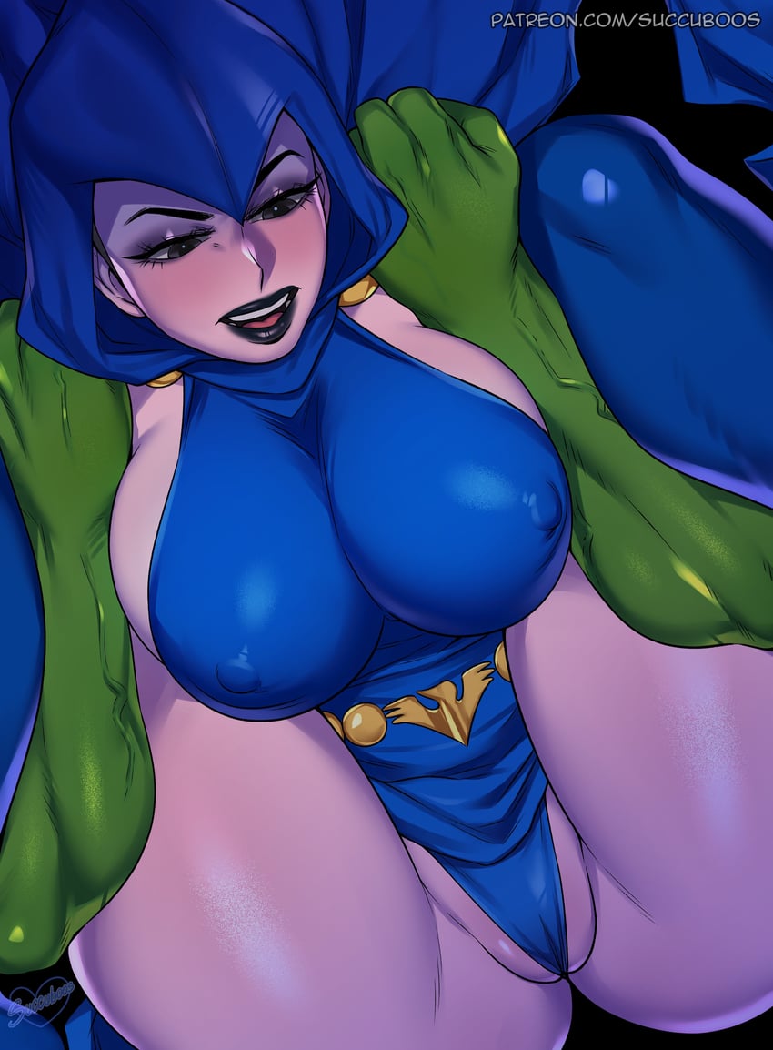 raven and beast boy (dc comics and 1 more) drawn by succuboos