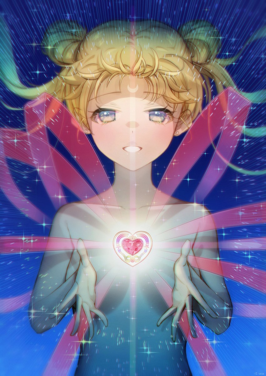 tsukino usagi and sailor moon (bishoujo senshi sailor moon and 1 more) drawn by +1_(yakusoku0722)