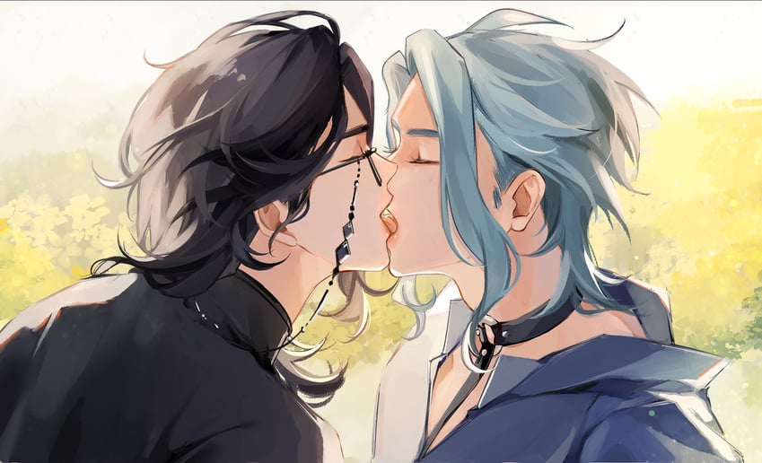 dottore and pantalone (genshin impact) drawn by dave_agatha