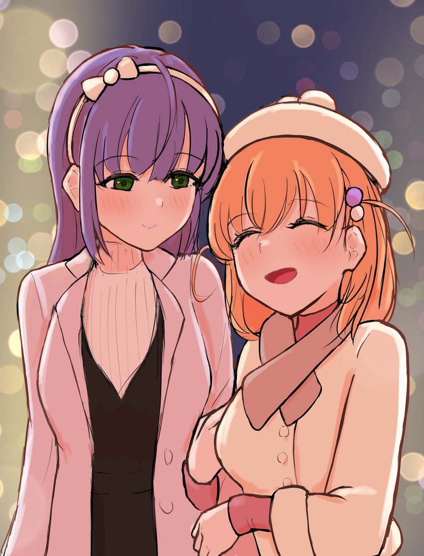 hinoshita kaho and otomune kozue (love live! and 1 more) drawn by simadaburyu