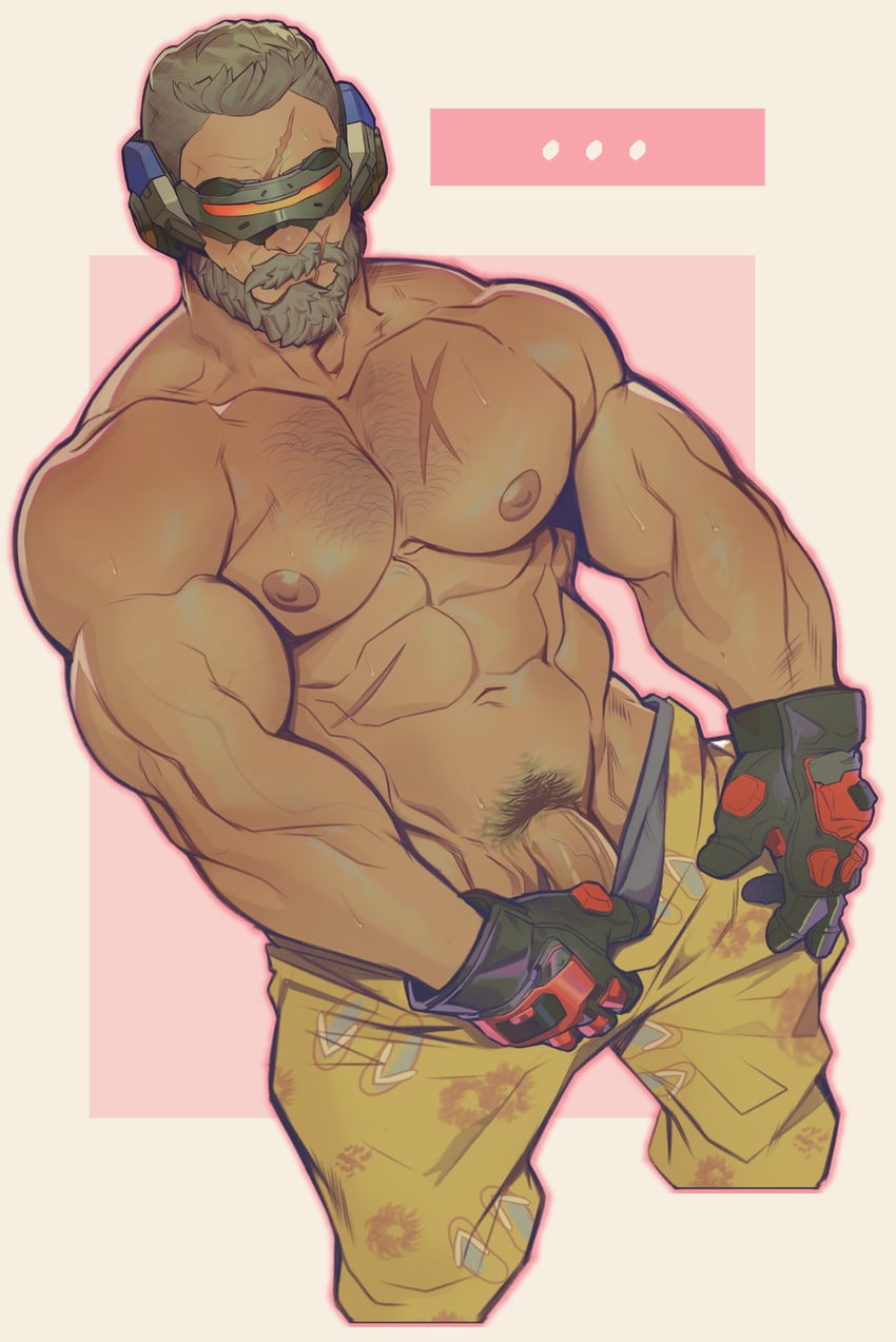 soldier: 76 (overwatch and 1 more) drawn by holo_eden