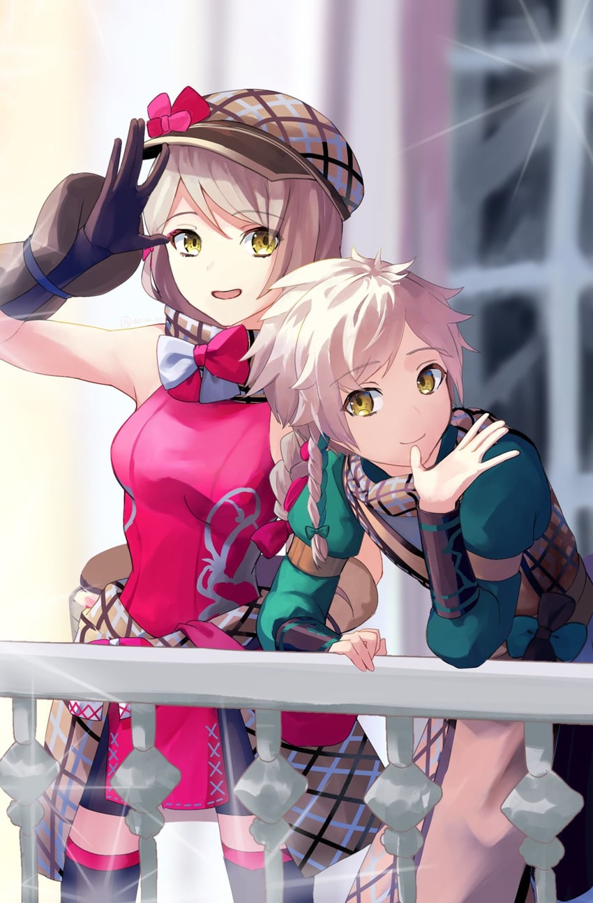 framme and clanne (fire emblem and 1 more) drawn by aoisu_ao