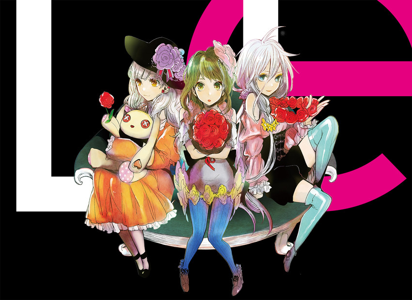 gumi, ia, mayu, and usano mimi (vocaloid and 1 more) drawn by yokoyari_mengo