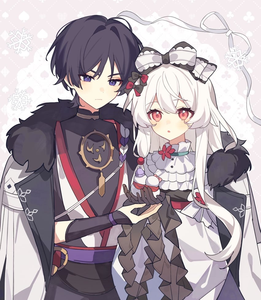 scaramouche and hayami momo (original and 1 more) drawn by reido_0723