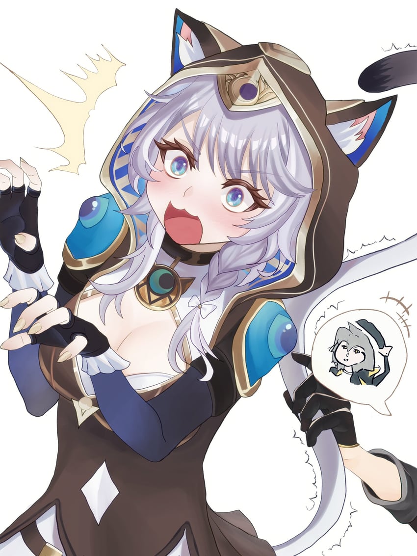 trailblazer, stelle, and cipher (honkai and 1 more) drawn by oekakidekinai1
