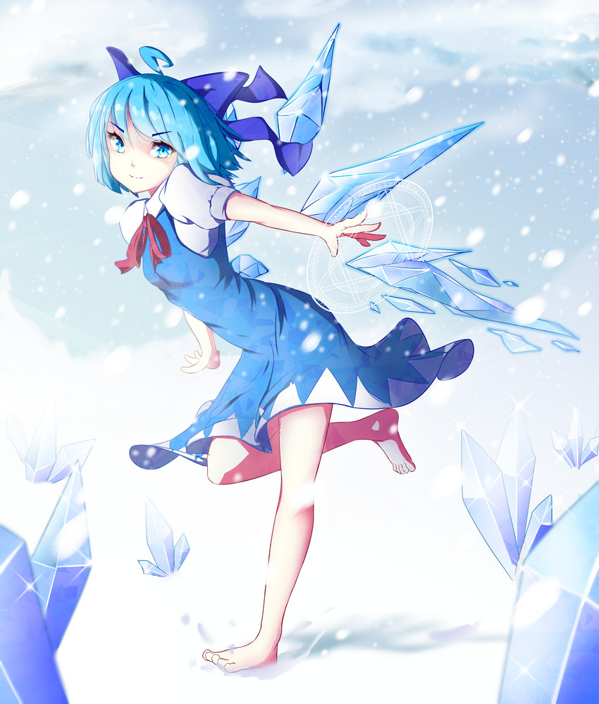 cirno (touhou) drawn by palinus
