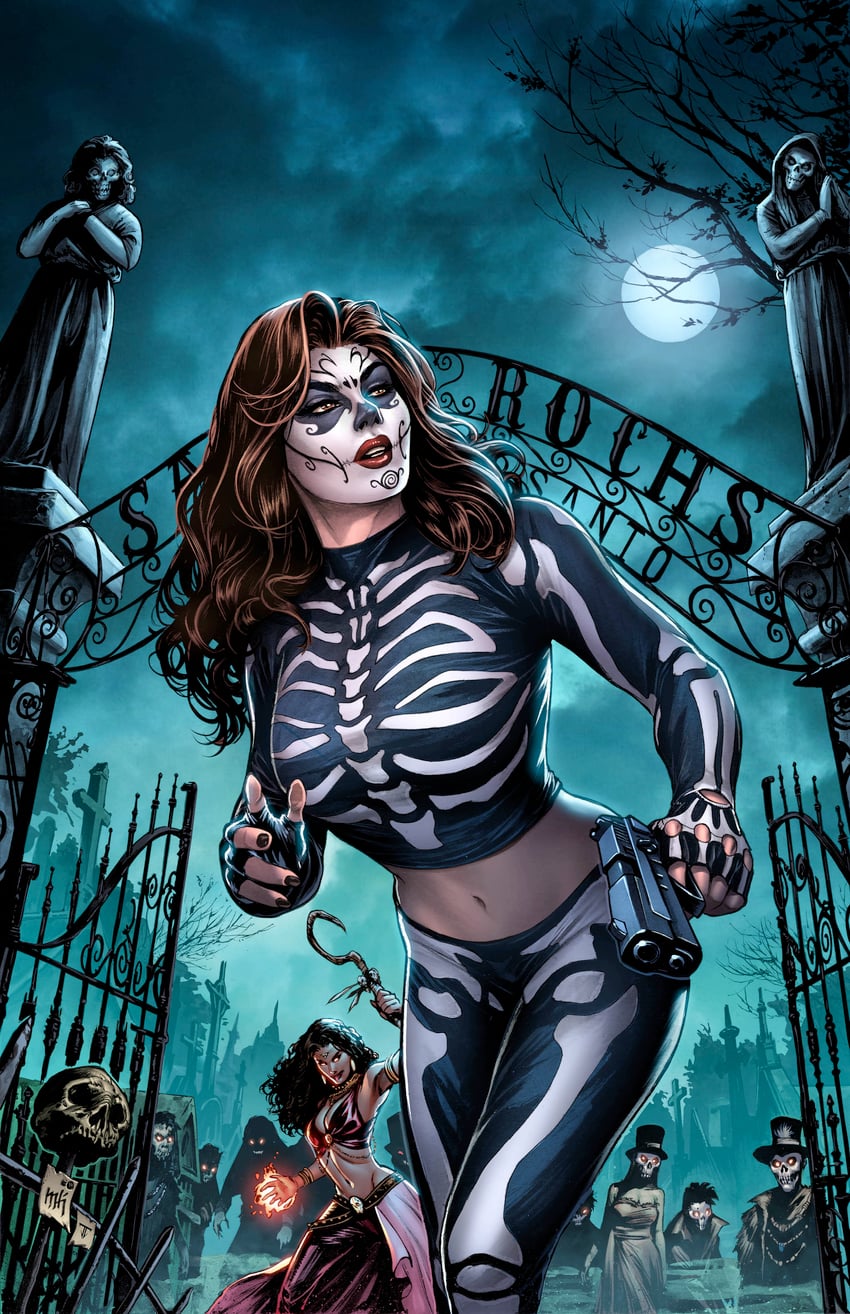 la muerta (la muerta) drawn by juan_fernandez and mike_krome