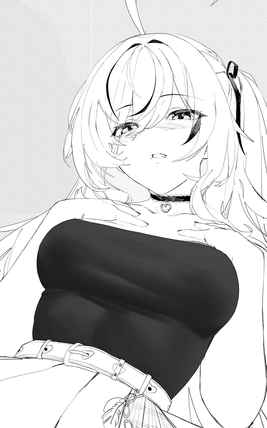 nanashi mumei (hololive and 1 more) drawn by softbread