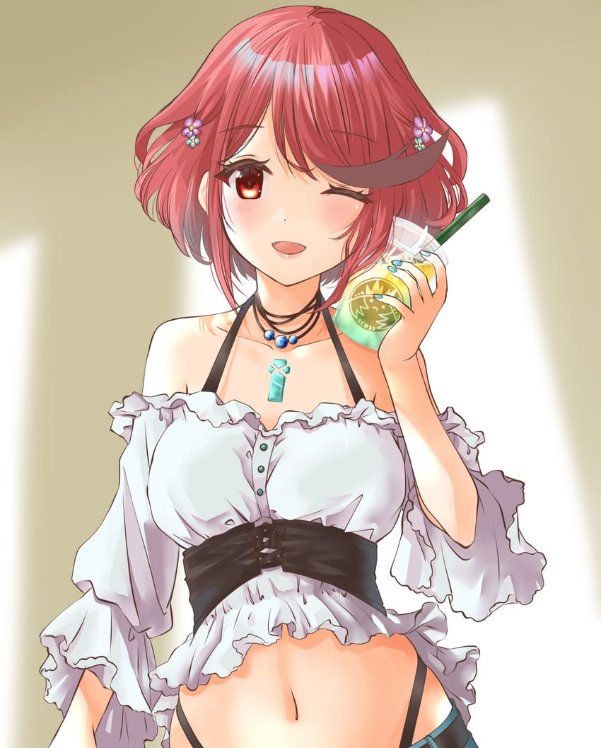 pyra (xenoblade chronicles and 1 more) drawn by usakumapo_nano