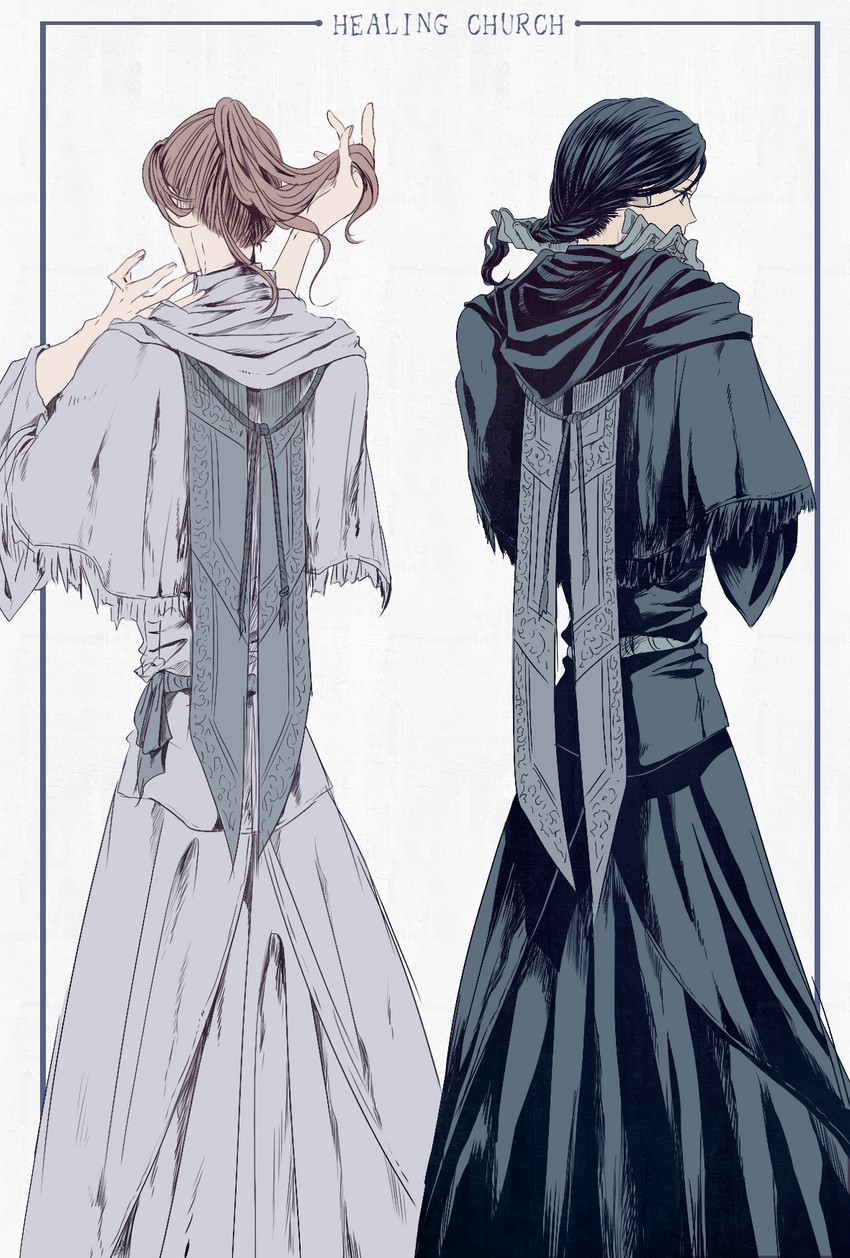 iosefka and adella the nun (bloodborne) drawn by itsuki_(itsukiovo)